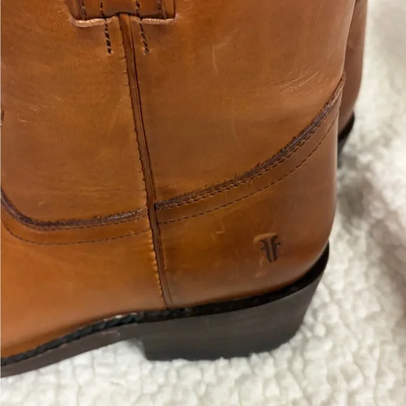 Frye Cognac Leather Billy Short Boot Size 8.5 - Picture 8 of 12